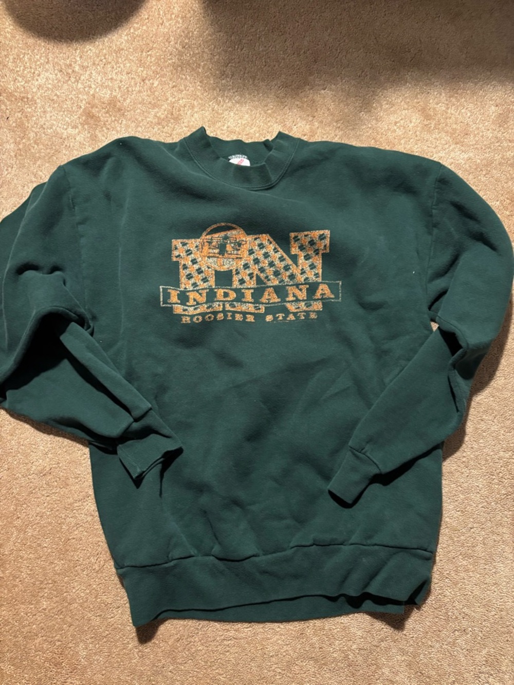 Vintage Indiana Hoosiers Dark Green Crewneck Sweatshirt